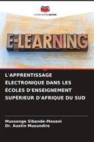 Austin Musundire, Dr. Austin Musundire, Mussenge Sibande-Moseni - L'APPRENTISSAGE ÉLECTRONIQUE DANS LES ÉCOLES D'ENSEIGNEMENT SUPÉRIEUR D'AFRIQUE DU SUD