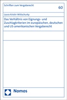 Laura Kristin Wittschurky - Das Verhältnis von Eignungs- und Zuschlagkriterien im europäischen, deutschen und US-amerikanischen Vergaberecht