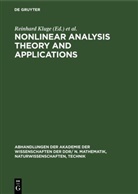 Reinhard Kluge, Wolfdietrich Müller - Nonlinear Analysis Theory and Applications