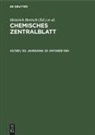 Heinrich Bertsch, Wilhelm Klemm, Maximilian Pflücke - Chemisches Zentralblatt - 43/1961, 132. Jahrgang: 25. Oktober 1961