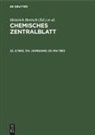 Heinrich Bertsch, Wilhelm Klemm, Maximilian Pflücke - Chemisches Zentralblatt - 22, 2/1963, 134. Jahrgang: 29. Mai 1963