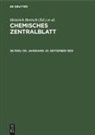 Heinrich Bertsch, Wilhelm Klemm, Maximilian Pflücke - Chemisches Zentralblatt - 38/1959, 130. Jahrgang: 23. September 1959