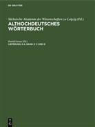 Rudolf Große, Sächsische Akademie Der Wissenschaften Zu Leipzig - Band 2: C und D