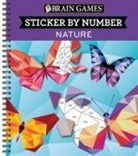 Brain Games, New Seasons, Publications International Ltd - Brain Games - Sticker by Number: Nature (28 Images to Sticker)