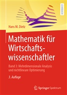 Dietz, Hans M Dietz, Hans M. Dietz - Mathematik für Wirtschaftswissenschaftler