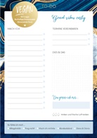 Verlag Korsch, Korsch Verlag - TO-DO Block "Marble Blue" vegan