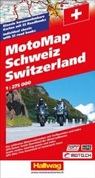 Hallwag Kümmerly+Frey AG, Hallwag Kümmerly+Frey AG - Hallwag MotoMap Motorradkarte Schweiz 1:275.000