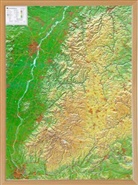 Mario Engelhardt, André Markgraf, Georelief Dresden, georelief GbR - Schwarzwald, Reliefkarte 1:200.000 mit Naturholzrahmen