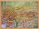 Mario Engelhardt, André Markgraf, Georelief Dresden, georelief GbR - Tirol, Reliefkarte 1:325.000 mit Naturholzrahmen