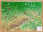 Mario Engelhardt, André Markgraf, Georelief Dresden, georelief GbR - Sachsen, Reliefkarte 1:325.000 mit Naturholzrahmen