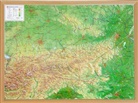 Mario Engelhardt, André Markgraf, Georelief Dresden, georelief GbR - Österreich, Reliefkarte 1:8.000.000 mit Naturholzrahmen