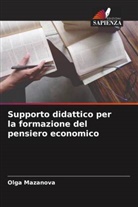 Olga Mazanova - Supporto didattico per la formazione del pensiero economico
