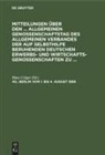 Hans Crüger - Mitteilungen über den ... Allgemeinen Genossenschaftstag des Allgemeinen Verbandes der auf Selbsthilfe beruhenden Deutschen Erwerbs- und Wirtschaftsgenossenschaften zu ... - 40.: Berlin, vom 1. bis 4. August 1899
