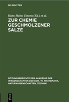 Hans-Heinz Emons, Wolfgang Voigt - Zur Chemie geschmolzener Salze