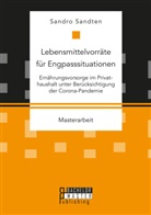 Sandro Sandten - Lebensmittelvorräte für Engpasssituationen. Ernährungsvorsorge im Privathaushalt unter Berücksichtigung der Corona-Pandemie