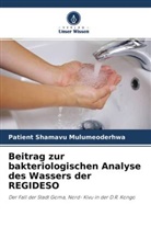 Patient Shamavu Mulumeoderhwa - Beitrag zur bakteriologischen Analyse des Wassers der REGIDESO