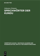 Johannes Ittmann - Sprichwörter der Kundu