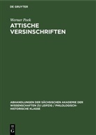 Werner Peek - Attische Versinschriften