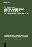 Kurt Braunreuther - Überlegungen zur soziologischen Organisationsanalyse