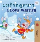 Shelley Admont, Kidkiddos Books - I Love Winter (Thai English Bilingual Children's Book)