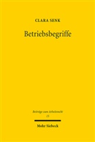 Clara Senk - Betriebsbegriffe