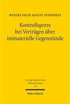 Wenzel Felix August Steinmetz - Kontrollsperre bei Verträgen über immaterielle Gegenstände