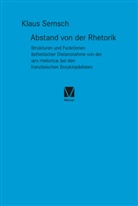 Klaus Semsch - Abstand von der Rhetorik