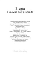 Nicolás de Casimiro y Moya - Elegía a un Mar muy profundo