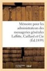 COLLECTIF, Désiré Dalloz, Henri de Vatimesnil, Philippe Dupin, Laborie, F. Nicod... - Memoire justificatif pour les