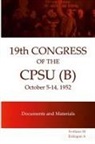 Erdogan A - XIX Congress of the CPSU (B) Documents and Materials