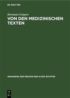 Hermann Grapow - Von den medizinischen Texten