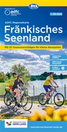 ADFC Allgemeiner Deutscher Fahrrad-Club e.V., Allgemeiner Deutscher Fahrrad-, Allgemeiner Deutscher Fahrrad-Club e.V. (ADFC), BVA BikeMedia GmbH, BVA BikeMedia GmbH, Deutscher Fahrrad-Club e V (AD - ADFC-Regionalkarte Fränkisches Seenland, 1:50.000, reiß- und wetterfest, GPS-Tracks Download