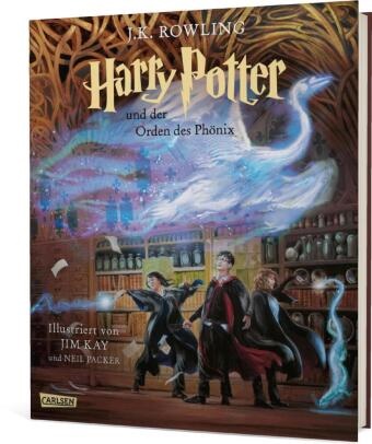 J. K. Rowling, Jim Kay, Neil Packer - Harry Potter und der Orden des Phönix  (Schmuckausgabe Harry Potter 5) - Vierfarbig illustrierte Ausgabe mit großformatigen Bildern und Lesebändchen - der Kinderbuch-Klassiker zum Vorlesen