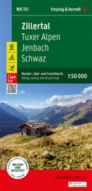 freytag &amp; berndt - Zillertal, Wander-, Rad- und Freizeitkarte 1:50.000, freytag & berndt, WK 151
