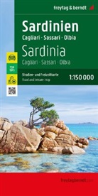 freytag &amp; berndt - Sardinien, Straßen- und Freizeitkarte 1:150.000, freytag & berndt