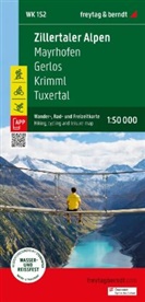 freytag &amp; berndt - Zillertaler Alpen, Wander-, Rad- und Freizeitkarte 1:50.000, freytag & berndt, WK 152