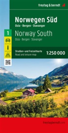 freytag &amp; berndt - Norwegen Süd, Straßen- und Freizeitkarte 1:250.000, freytag & berndt
