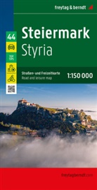 freytag &amp; berndt - Steiermark, Straßen- und Freizeitkarte 1:150.000, freytag & berndt