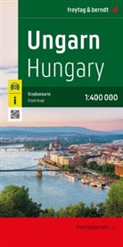 freytag &amp; berndt - Ungarn, Straßenkarte 1:400.000, freytag & berndt