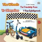Kidkiddos Books, Inna Nusinsky - The Wheels The Friendship Race (English Welsh Bilingual Children's Book)