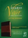 Tyndale Bible - Biblia de Estudio del Diario Vivir Ntv, Letra Grande (Sentipiel, Café/Café Claro, Índice, Letra Roja)