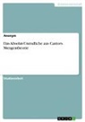 Anonym, Anonymous, Frieda von Meding, Frieda von Meding - Das Absolut-Unendliche aus Cantors Mengentheorie