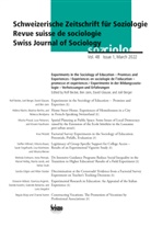 Schweizerische Gesellschaft für Soziologie - Schweizerische Zeitschrift für Soziologie