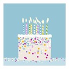 Doppelkarte / Geburtstagskuchen // quadratisch