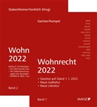 Herbert Gartner, Nikolaus Humpel, Johannes Stabentheiner, Andreas Vonkilch - PAKET: Wohnrecht 2022 Band 1 + 2, m.  Buch, m.  Buch, 2 Teile