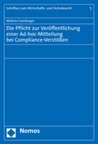 Mathias Fromberger - Die Pflicht zur Veröffentlichung einer Ad-hoc-Mitteilung bei Compliance-Verstößen