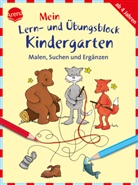 Carola Schäfer, Sabine Simon, Sabine Simon - Mein Lern- und Übungsblock Kindergarten: Malen, Suchen und Ergänzen