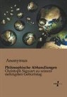 Anonym, Anonymus - Philosophische Abhandlungen