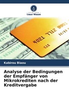 Kabirou Biaou - Analyse der Bedingungen der Empfänger von Mikrokrediten nach der Kreditvergabe