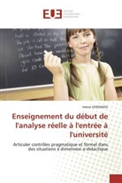 Imène Ghedamsi, Ghedamsi-I - Enseignement du début de l'analyse réelle à l'entrée à l'université